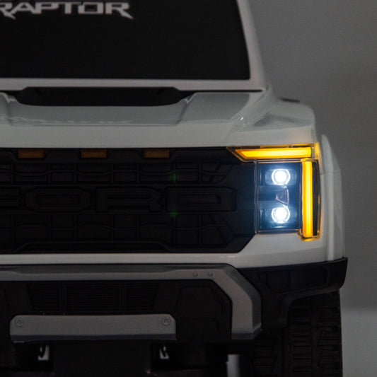 Ford Raptor 3-in-1 Push Ride On Toy Car - White