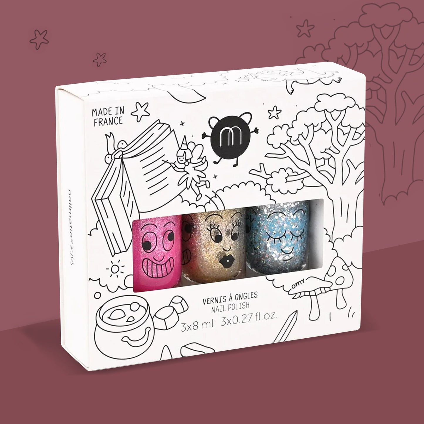 Magical Nail Polish 3 Pack for Kids