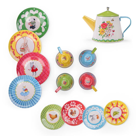 Metal Tea Set - The Big Family