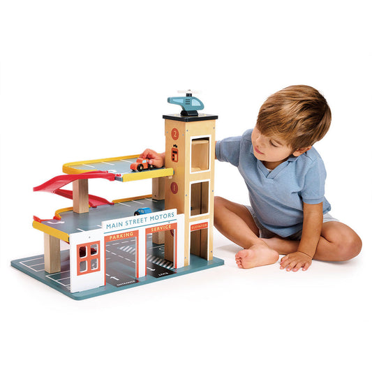 Multi-Level Garage Playset with Lift