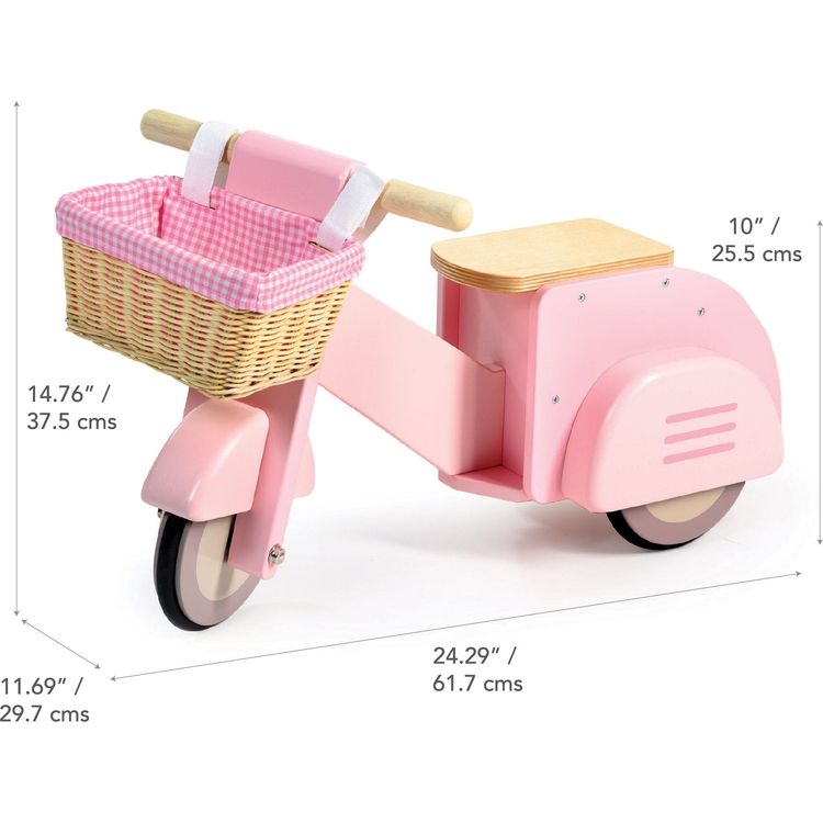 Pink Scooter with Basket