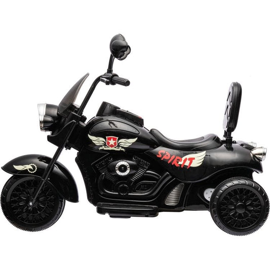 12V Kids Cruiser 1-Seater Motorcycle - Black