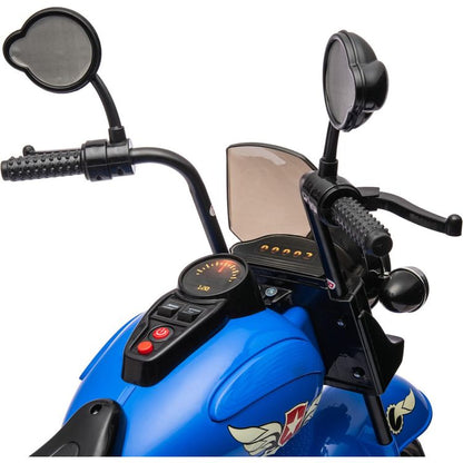 12V Kids Cruiser 1-Seater Motorcycle - Blue
