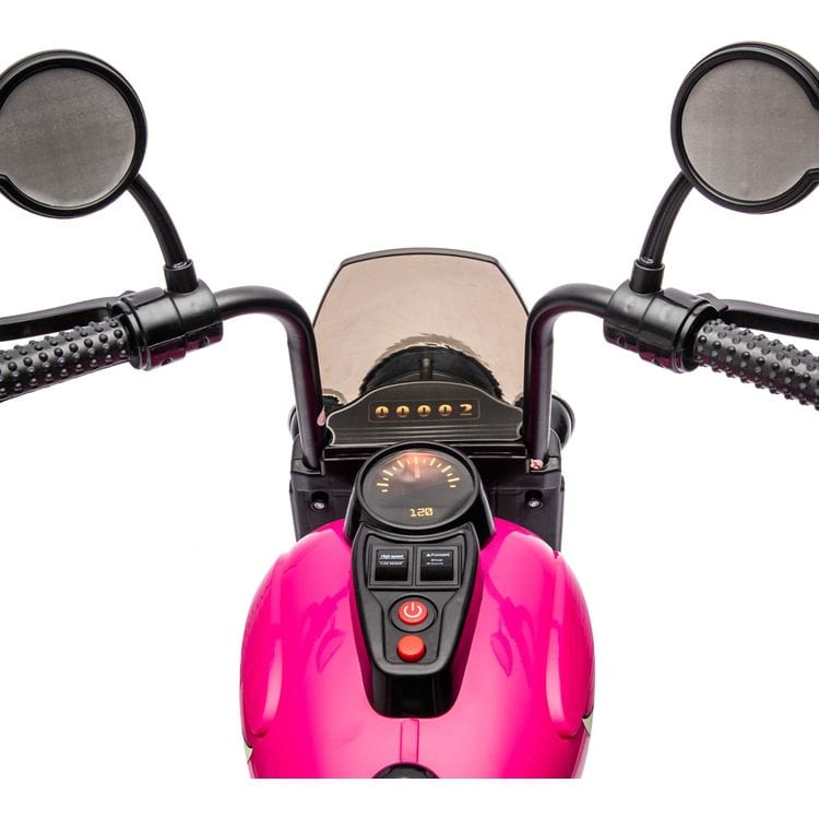 12V Kids Cruiser 1-Seater Motorcycle - Pink