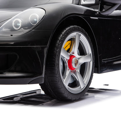 12V Porsche Carrera GT 1 Seater Ride On Car - Black