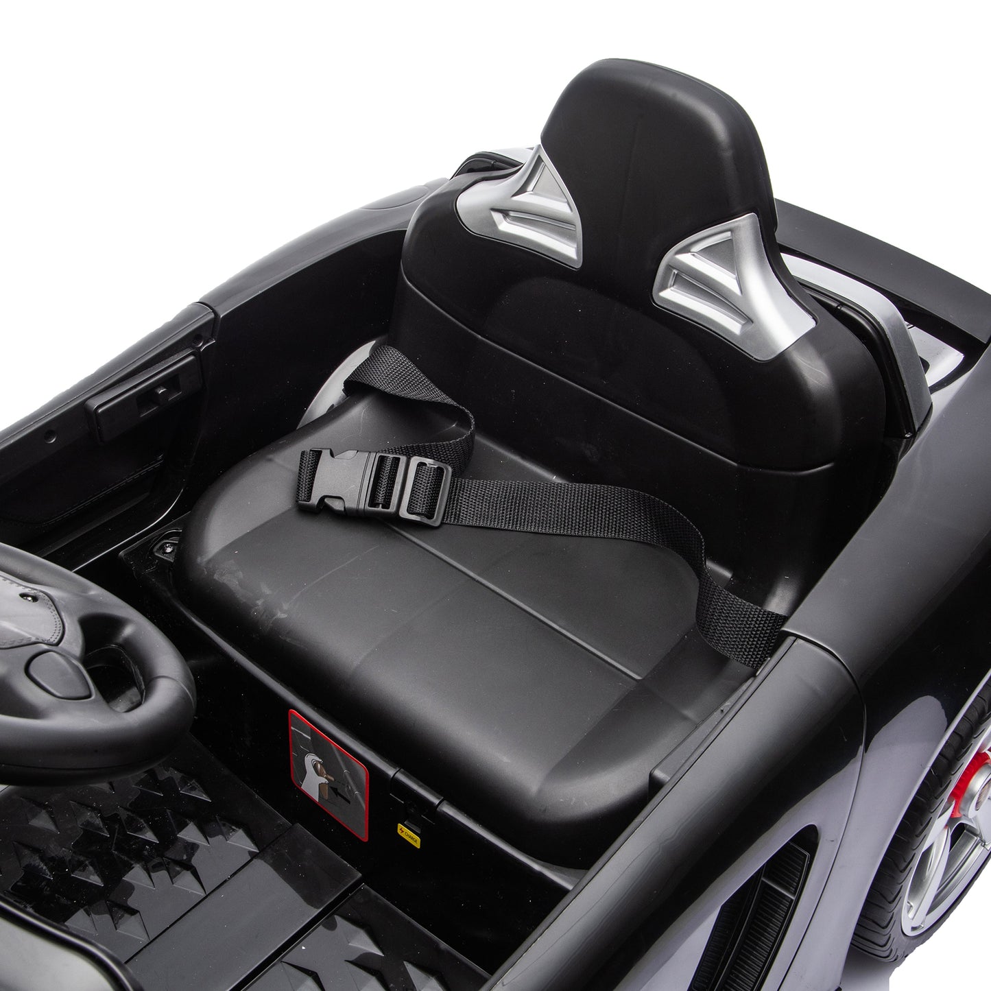 12V Porsche Carrera GT 1 Seater Ride On Car - Black