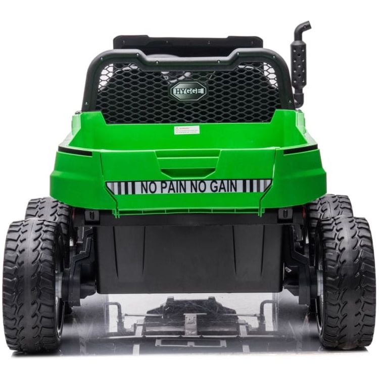 24V 4x4 Freddo Toys Tractor Trailer 2 Seater Ride on - Green