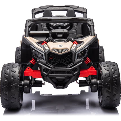 24V Can Am Maverick 1-Seater UTV Ride On - Khaki