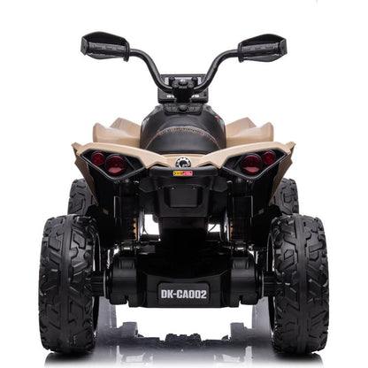 24V Can Am Renegade 1-Seater ATV Ride On - Khaki