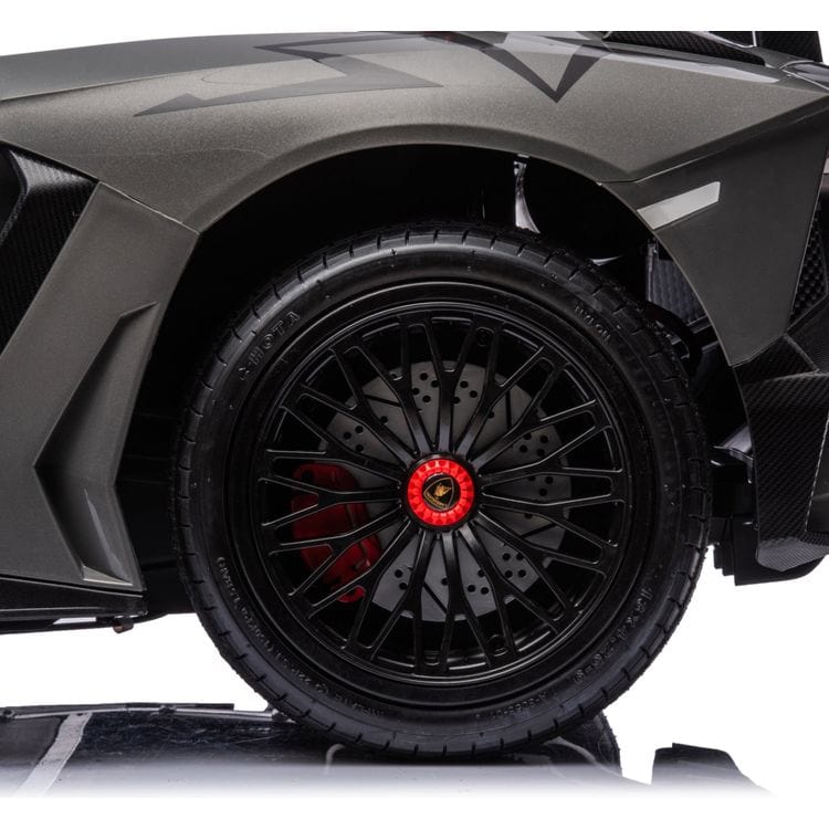 24V Lamborghini Aventador 2 Seater Ride on Car for Kids - Grey