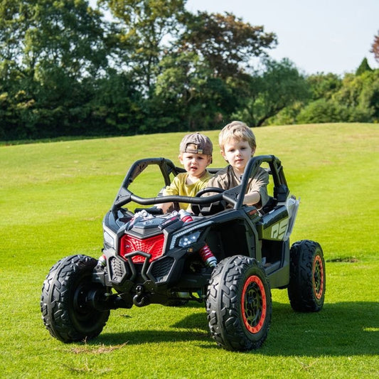 2x24V 4x4 Can Am Maverick 2 Seater Ride on UTV - Khaki