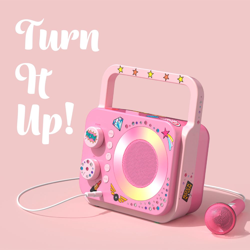 Bluetooth® Portable Karaoke Station with Microphone