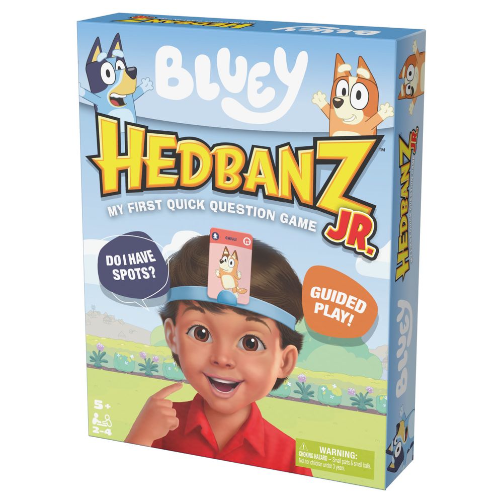 Bluey Hedbanz Jr. Picture Guessing Card Game