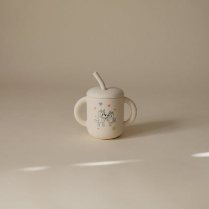 Bluey x Mushie Silicone Training Cup & Straw