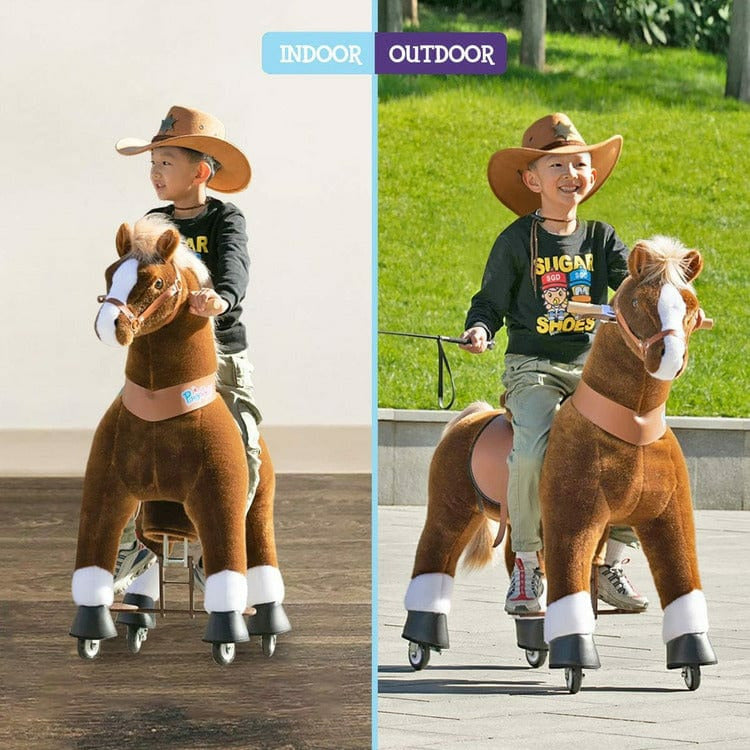 Brown Model U Ride-On Horse - 7+ Years