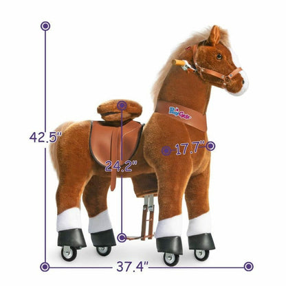 Brown Model U Ride-On Horse - 7+ Years