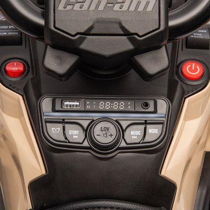 Can Am Outlander 24V 4x4 2-Seater Ride on Car - Khaki