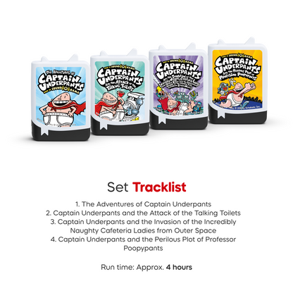 Captain Underpants Audiobook Tonies - 4 Pack