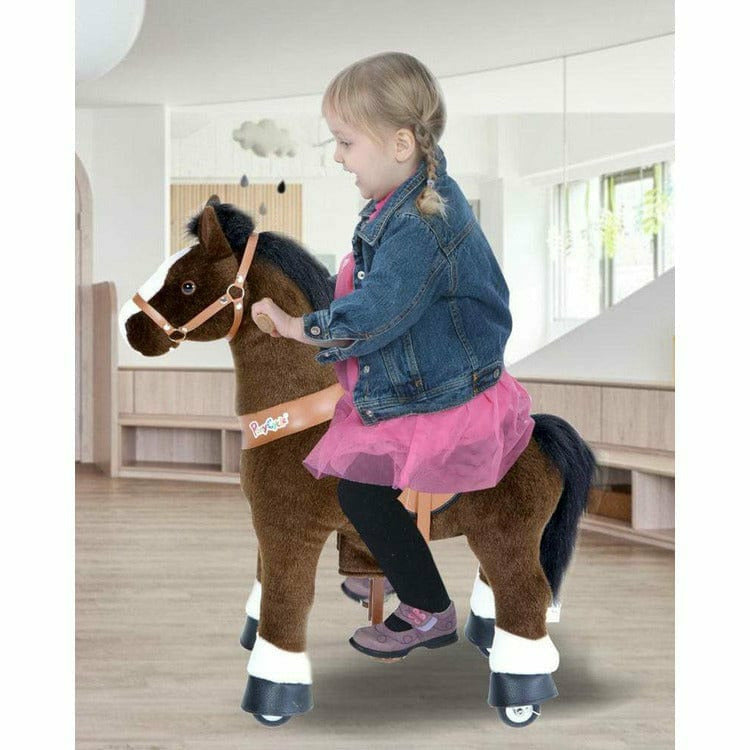 Chocolate Brown Model U Ride-On Horse - 3-4 Years