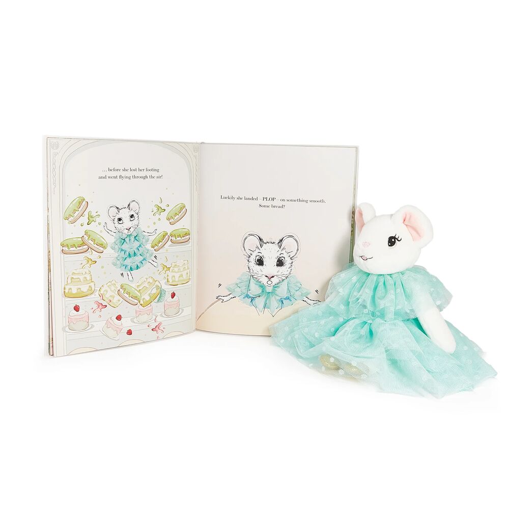 Claris The Mouse: Dazzling Diamond Egg & Turquoise Plush Book Bundle