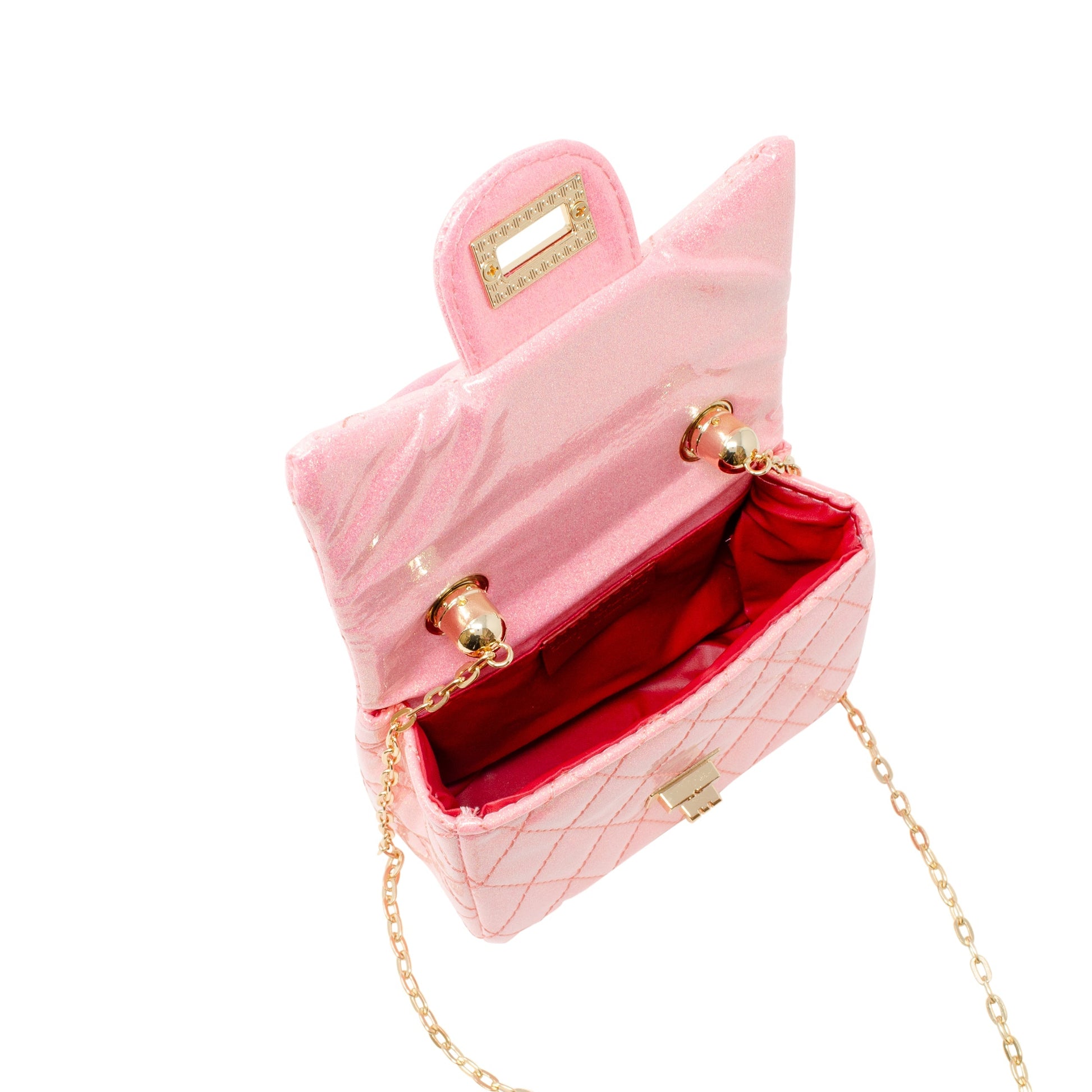Classic Sparkle Top Handle Handbag - Bubblegum Pink
