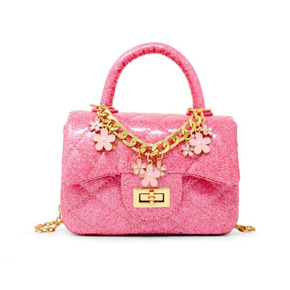 Classic Sparkle Top Handle Handbag - Pink Lemonade