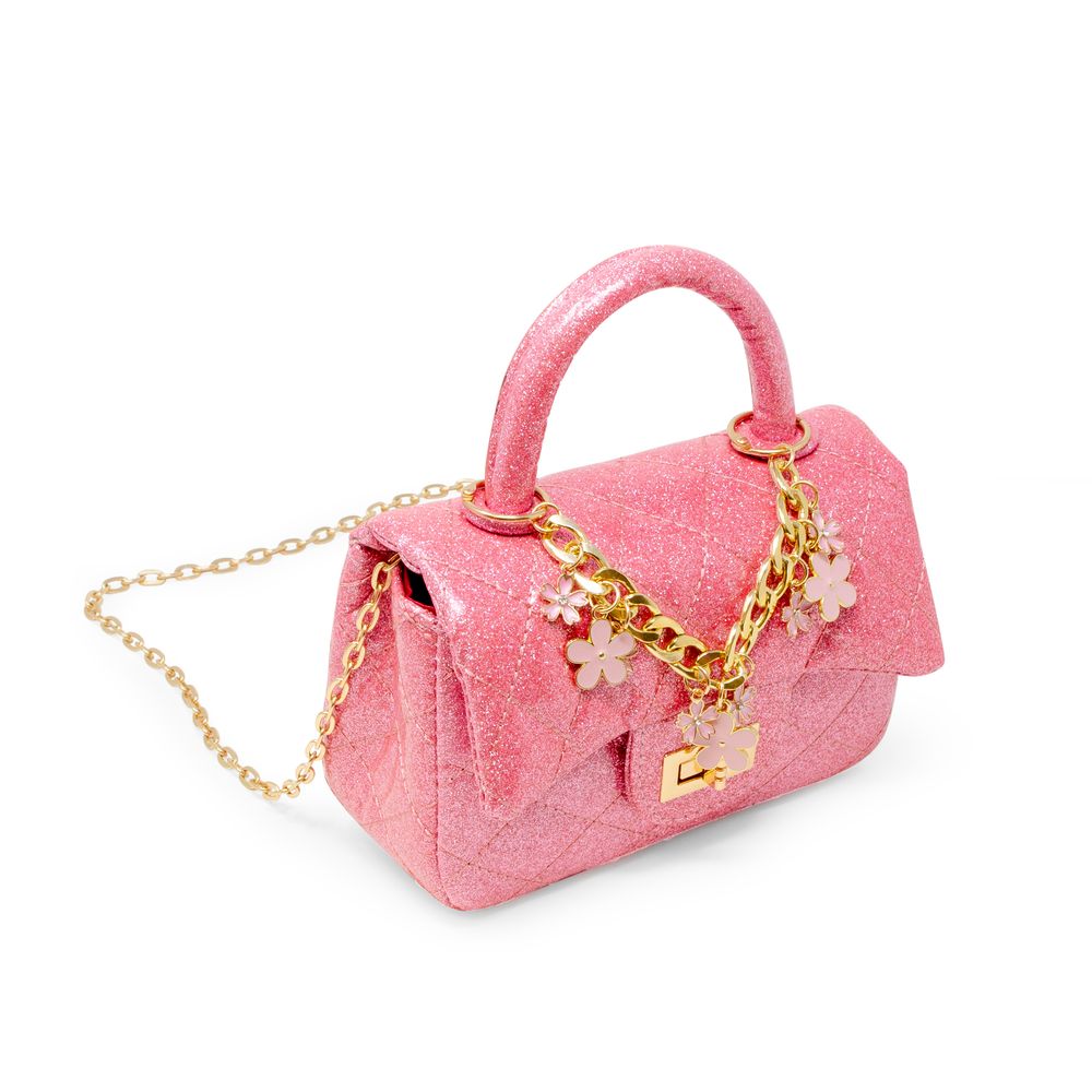 Classic Sparkle Top Handle Handbag - Pink Lemonade