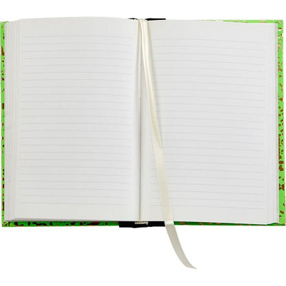 Composition Notebook in Neon Green/Gold Leather