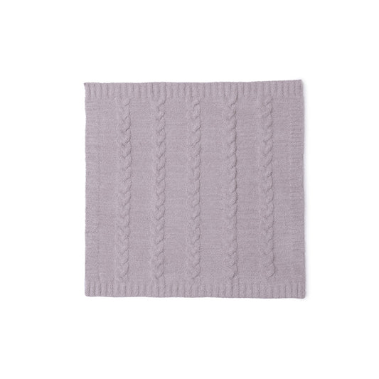 CozyChic Braided Cable Receiving Blanket - Heathered Almond-Sandstone