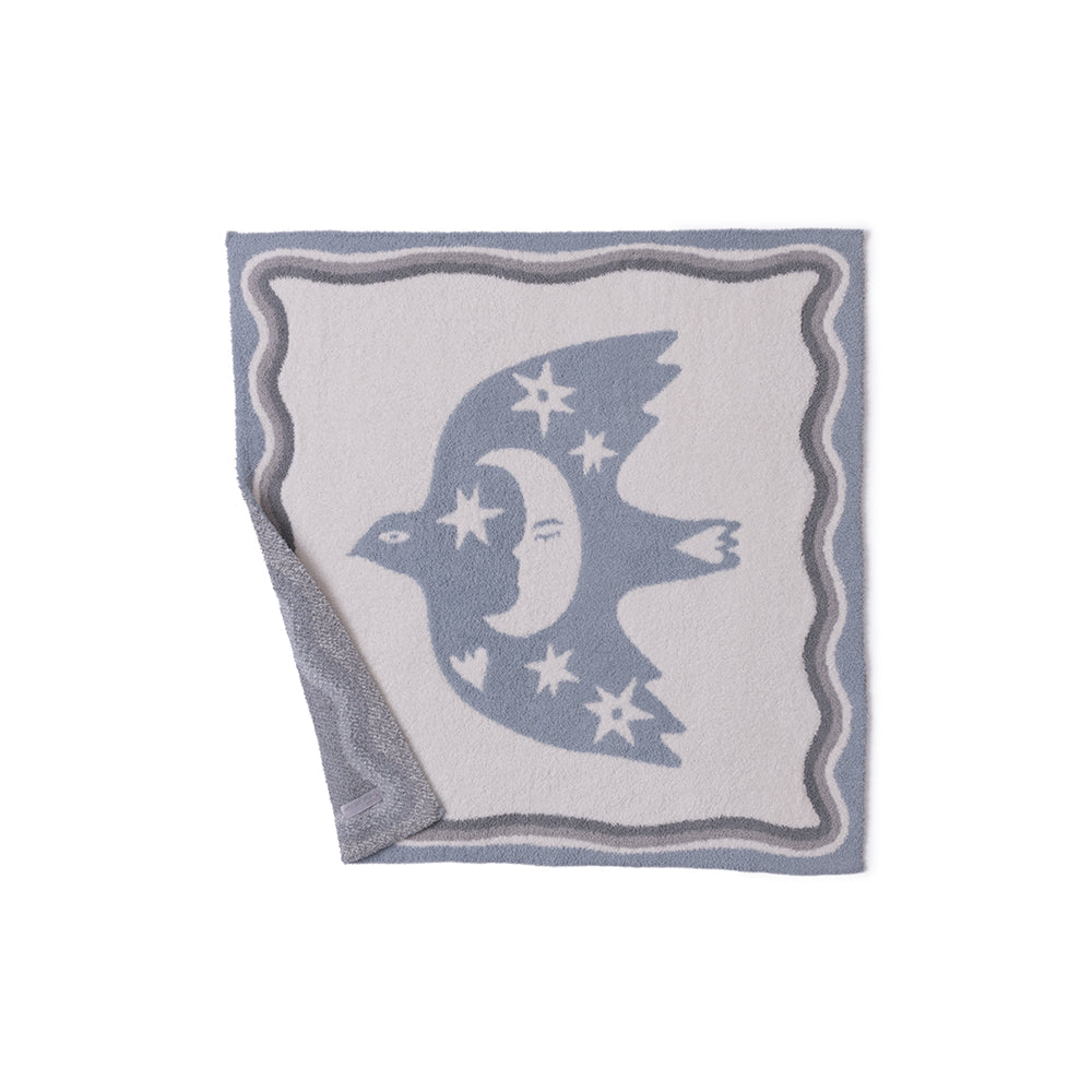 CozyChic Desert Bird Receiving Blanket - Surf Spray Multi
