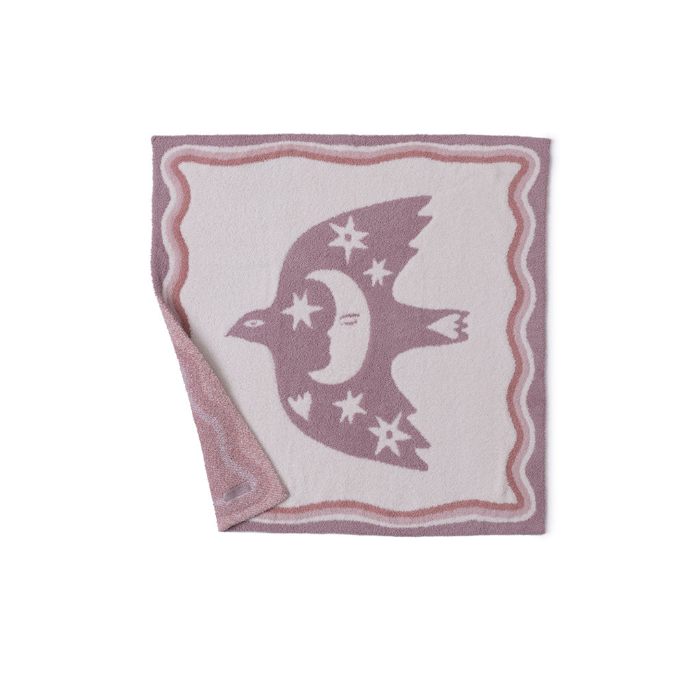 CozyChic Desert Bird Receiving Blanket - Teaberry Multi