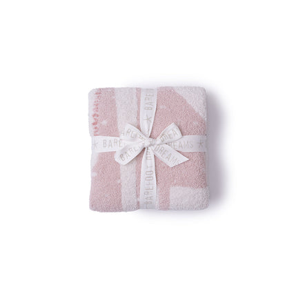CozyChic Giraffe Stroller Blanket - Dusty Rose Multi