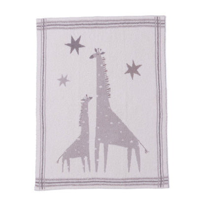 CozyChic Giraffe Stroller Blanket - Sandstone Multi