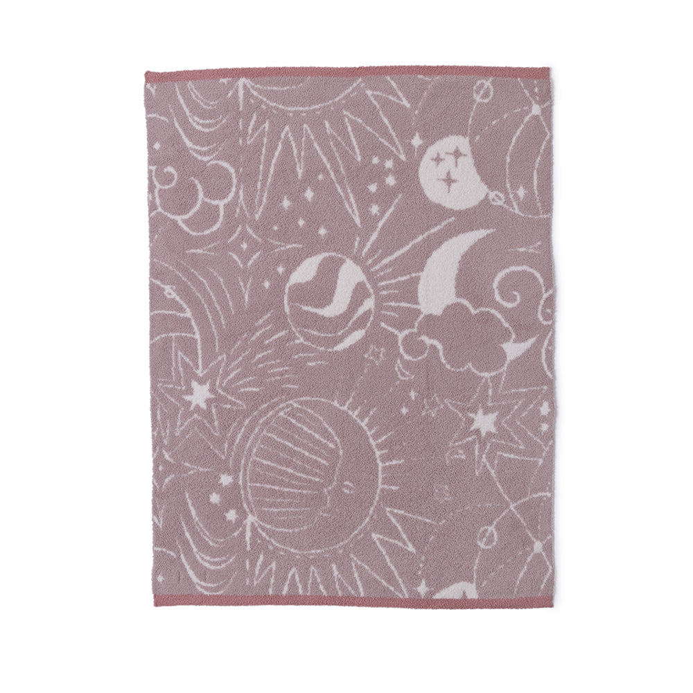 CozyChic Stellar Stroller Blanket - Dusty Mauve Multi