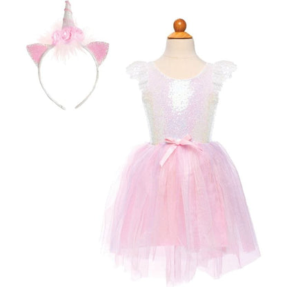 Dreamy Unicorn Dress & Headband - Size 5-6 Years