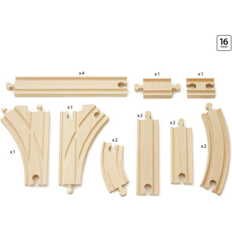 Expansion Pack Intermediate Wooden Track Train Set