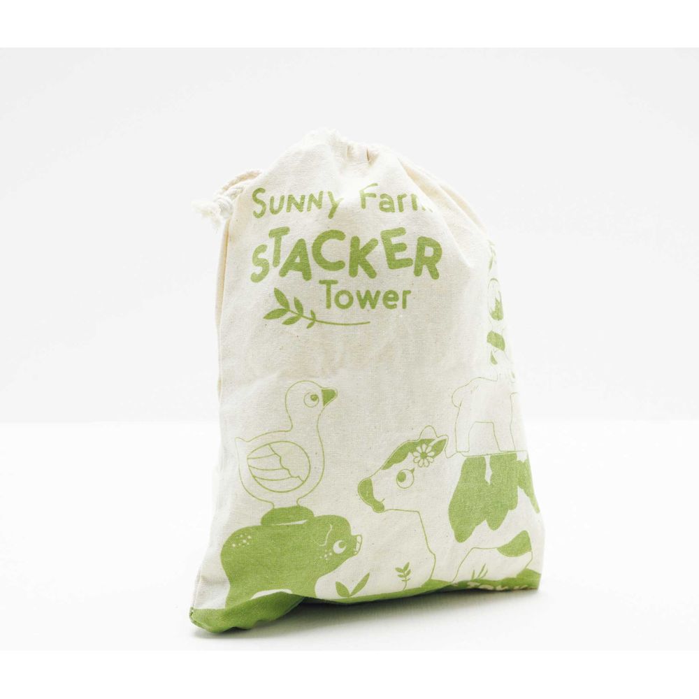Farmyard Stacking Animals & Bag