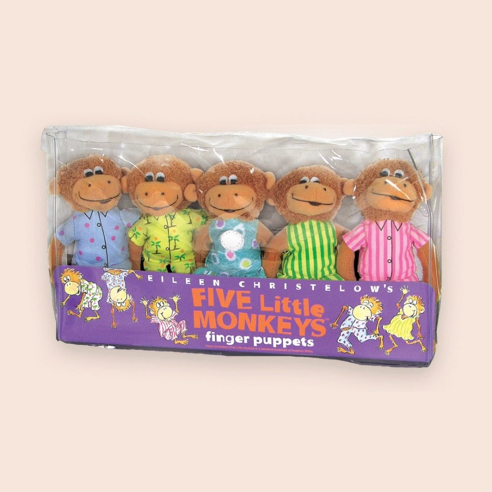 Five Little Monkeys Finger Puppet Playset