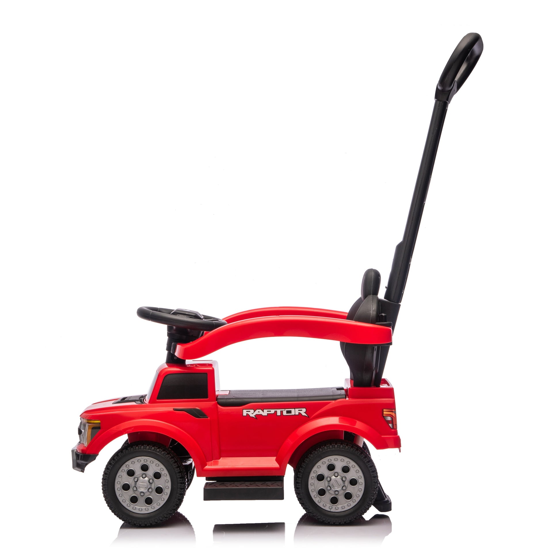 Ford Raptor 3-in-1 Push Ride On Toy Car - Red