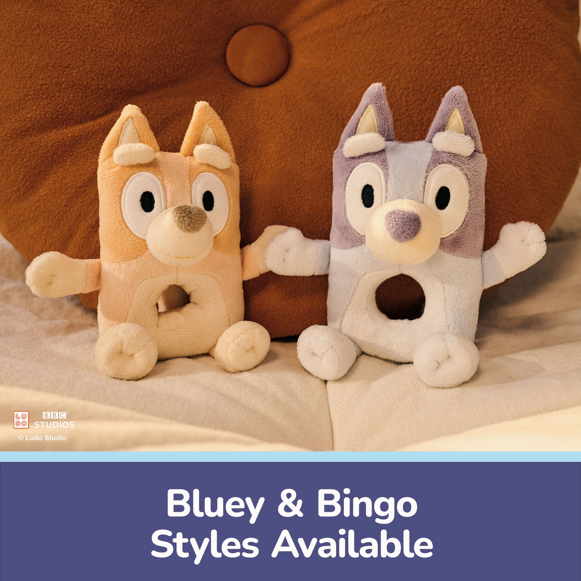 GUND Bluey Plush Ring Rattle - 6”