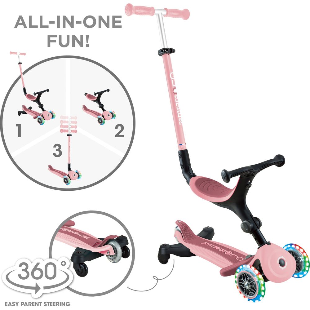 Go Up Active 360 Scooter - Pastel Pink