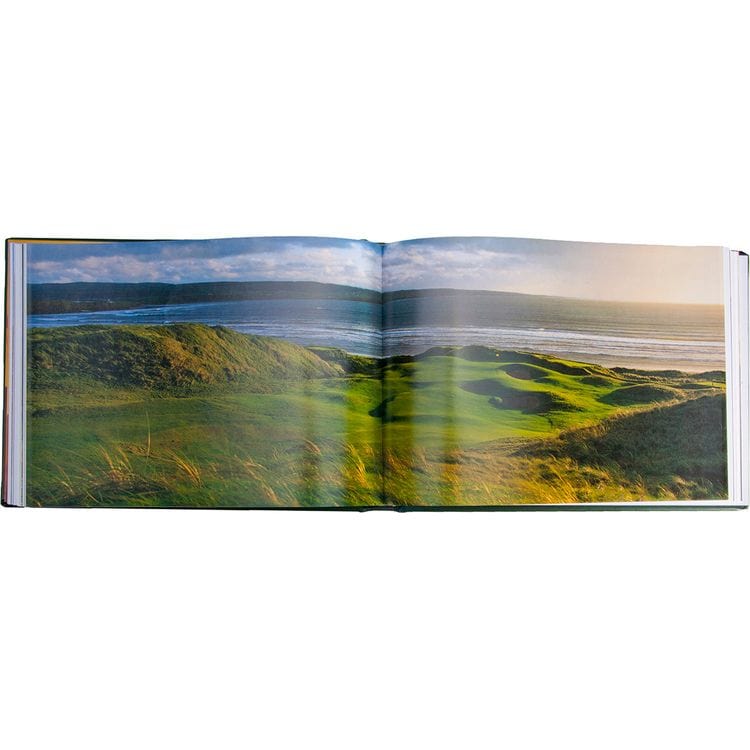 "Golf Courses: Fairways of the World" Book in Green Bonded Leather