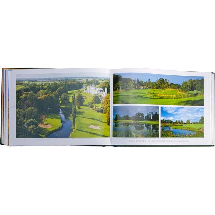 "Golf Courses: Fairways of the World" Book in Green Bonded Leather