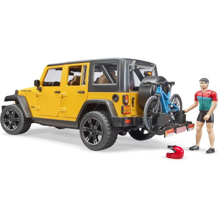 Jeep Wrangler Rubicon with Mountain Bike & Figurine