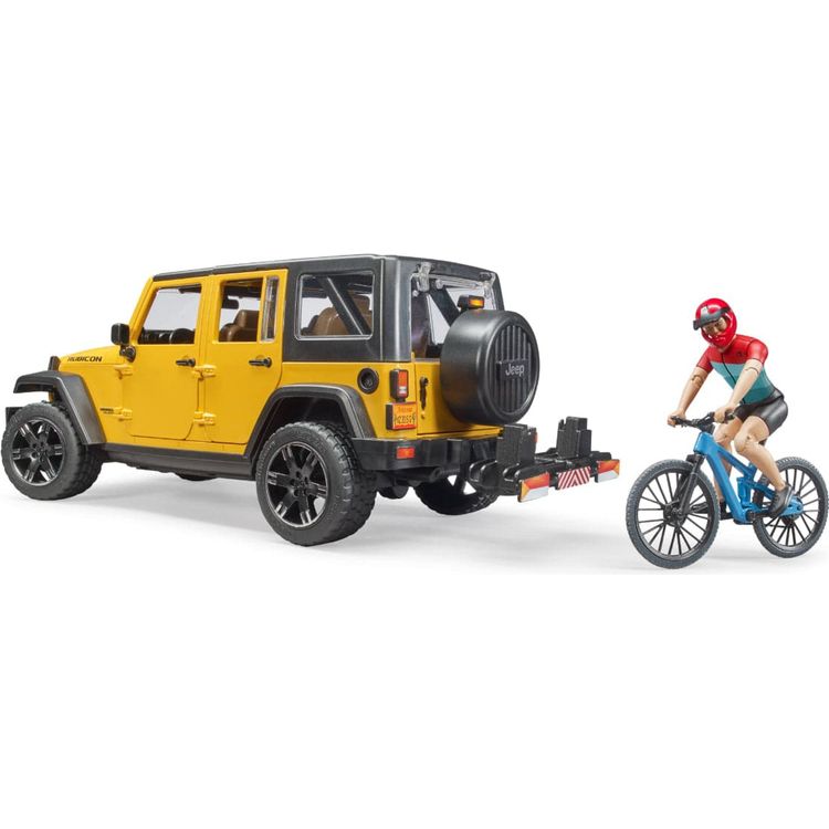 Jeep Wrangler Rubicon with Mountain Bike & Figurine