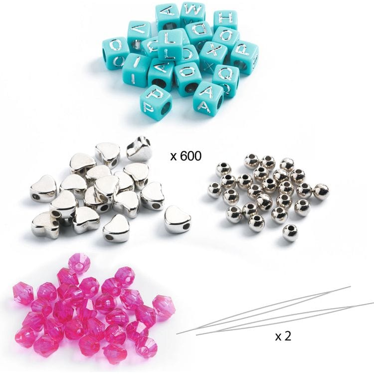 Jewelry Making Alphabet Beads - Silver