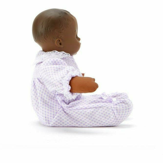 Lavender Check Huggums Doll - Dark Skin Tone