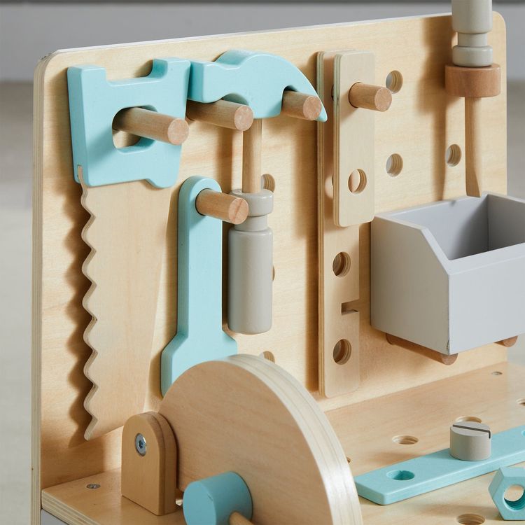 Little Builder Wooden Construction Workbench