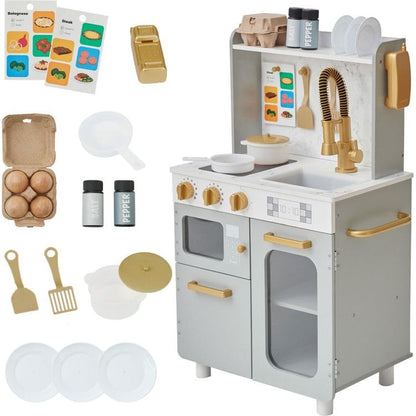 Little Chef Memphis Play Kitchen - Gray/Gold
