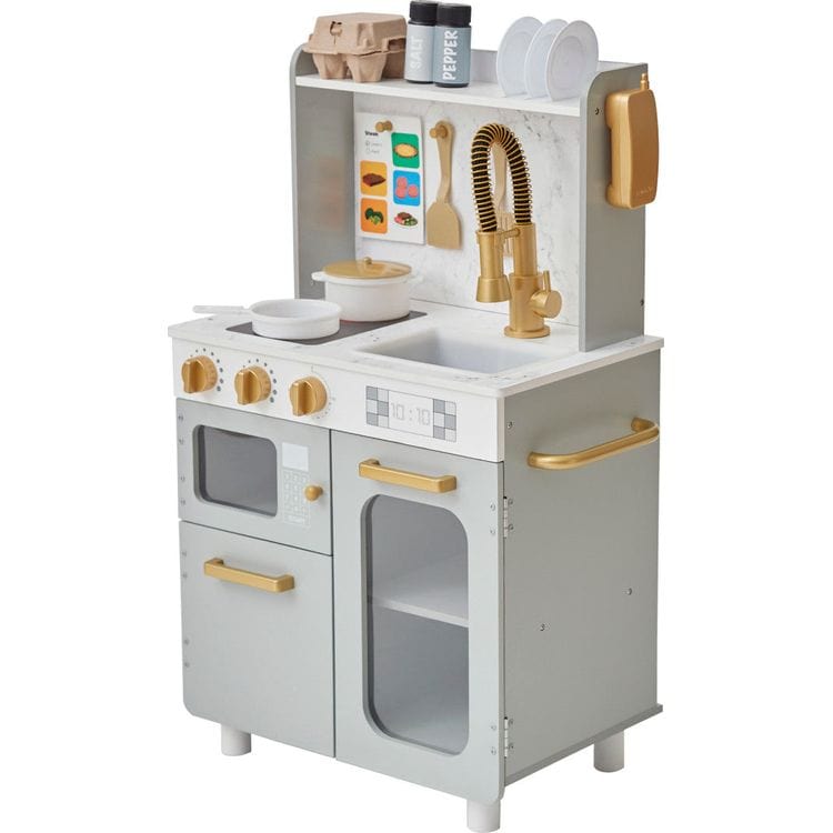 Little Chef Memphis Play Kitchen - Gray/Gold